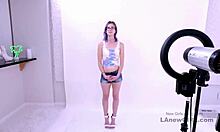 the purple-haired girl lands a spot after getting intimate during her modeling interview