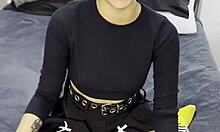 tiny emo goth teen 18+ interview before her creampie