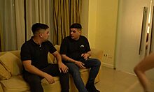 stepsis rides friend's cock to creampie