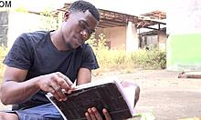 Neighbor Surprised In Abandoned Garage, Masturbating With Dildo