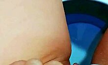 i finger my hairless asian pussy in the office bathroom