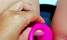 i finger my hairless asian pussy in the office bathroom