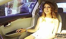 hot teen babe gets fucked for a ride in outdoor hitchhiker pickup reality