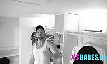 Coach Observes Tiny 18+ Teen During Practice Session