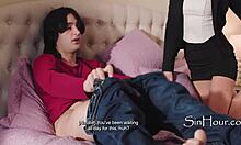 Hey, why waste cum when your gf's got those perfect pussy lips riding you hard? 😏