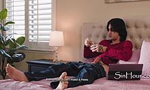 Hey, why waste cum when your gf's got those perfect pussy lips riding you hard? 😏