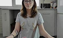 young student had sex with courier while parents away got cum on face