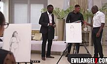 Kinky Painter Takes Three Huge BBCs From Yves Morgan Eva Generosi Little 18+ Maly Mannie Coco