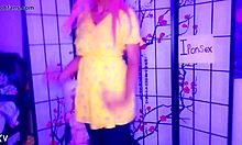 That amateur ebony African black sexy teen shows off her shaped body, making horny dudes crave rough solo fucking