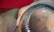 Latina emo squirts on coke bottle in hot orgasm.