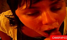 sexy amateur performs in a casual setting