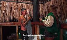 ebony stepmom fucks son's best friend in public car.