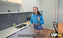 Russian College Slut Feels Nervous Yet Excited During Her First Anal to Secure Apartment Stay