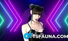 Shemale asshole and cock closeup in homemade crossdressing scene