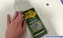 Petite stepsis nikki nicole rides cock after lottery win