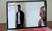 Man this cheated gf is getting slammed hard on webcam with doggy and cum in mouth