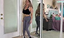 Watch this sexy milf try on gym workout clothes in a fun haul - sfw style from tabithaxxx