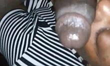 Ebony Amateur Gives Sloppy Blowjob