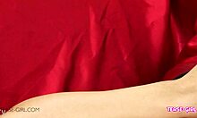 Beautiful Teen Brunette Swallows Cum in POV Casting with Father-in-Law