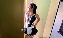 Latina Lets Pussy Fill With Cum For Tip