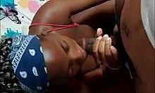 latina ebony girl sucks stepdaddy's big cock horny