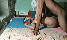 Indian Desi BBW Wife In See-Through Pantyhose Has First Time Sex With Husband On Bus