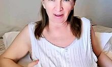 I woke up horny and play with my huge tits and pussy