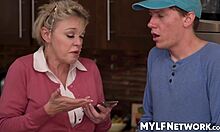 I, Dee, get home from supermarket, boy next door Rion spies on me unloading bags, notices my perfect ass