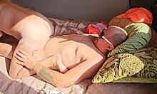 Intense Morning Fuck With Tanned Beauty Stepsister Riding Cowgirl To Orgasm And Creampie!