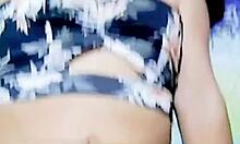 Latina milf bent over doggystyle by young visitor at home