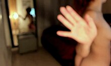 Alisson rides her wet pussy on dildo