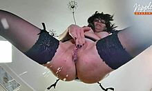 milf MASTURBATES and SQUIRTS close up full ep 20341