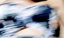 Latina milf bent over doggystyle by young visitor at home