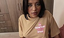 mishell experiences first time with colombian amateur