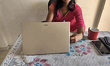 Desi Indian bhabhi gets fucked hard in office