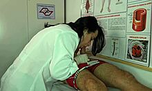 Nurse Deepthroats Patient's Cock Roughly