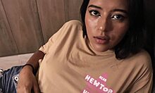 mishell experiences first time with colombian amateur