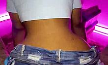 เซ็กส์หยาบกับแม่บ้านสีดำหน้าอกใหญ่ก้นใหญ่ ควยเข้าแมวเปียกหลังปากควย