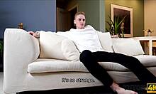 Blonde Tutor Hides Sex Toys From Student