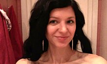 beauty in socks masturbates her cunt solo with brunette teen babe