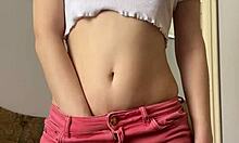 What would you do with this skinny teen 18+ and her tight shaved pussy toys?