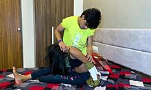 Female friend joins group study for sexy fun!