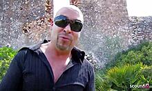 Sexy Latina Cheats with Stranger in Anal Sex at Lost Place