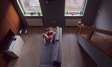 Roommate caught me masturbating in dorm and i continue as he watches