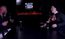 safada stripper shows tits and learns dp with kyra