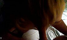 Amateur Blonde Gives Intense Homemade Blowjob With Tits On Display!