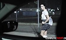 Uniformed Teen 18+ Gets Anal Creampie