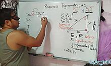 this asian nerd student gets involved in a sexual triangle with teacher in bedroom