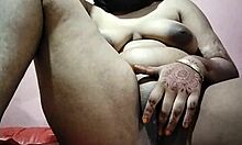 Indian girlfriend does a sexy striptease