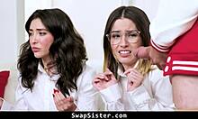 Girls Touch Stepbrothers Cocks 😱